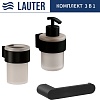 Набор аксессуаров для ванной Lauter 21TS3019 + 21TS3021 + 21TS3013 (Matt Black, 3 предмета)