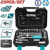 Универсальный набор инструментов Total THT121251 (25 предметов)