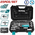 Универсальный набор инструментов Total THT121251 (25 предметов)