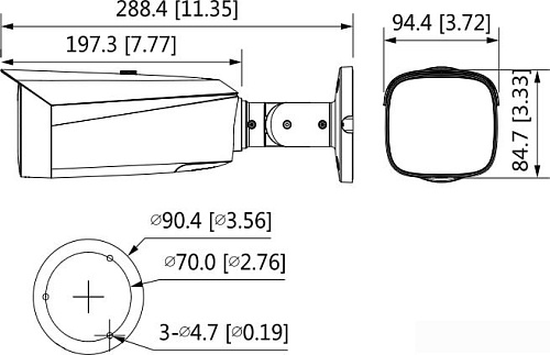 IP-камера Dahua DH-IPC-HFW3449T1P-AS-PV-0280B