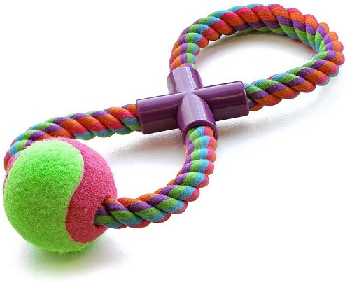 Игрушка для собак Triol Веревка-восьмерка, мяч 12111028