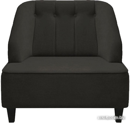 Интерьерное кресло Brioli Дино П (велюр, B17 темно-серый/темные ножки)