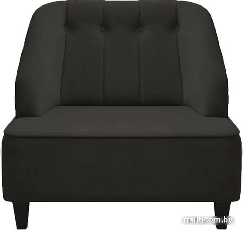 Интерьерное кресло Brioli Дино П (велюр, B17 темно-серый/темные ножки)