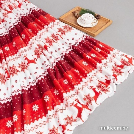 Плед Этель Новогодний олень 9000760 180x200