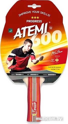 Ракетка для настольного тенниса Atemi 600 AN
