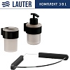 Набор аксессуаров для ванной Lauter 21TS3019 + 21TS3021 + 21TS3008 (Matt Black, 3 предмета)