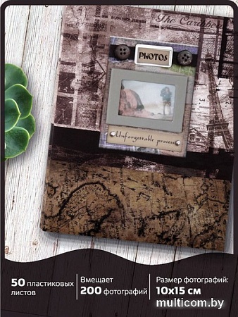 Фотоальбом BRAUBERG Путешествие 390672 (коричневый)