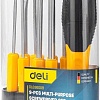 Набор отвертка с битами Deli DL636009 (8 предметов)