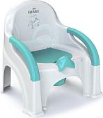 Детский горшок Kidwick Премьер KW110102 (белый/бирюзовый)