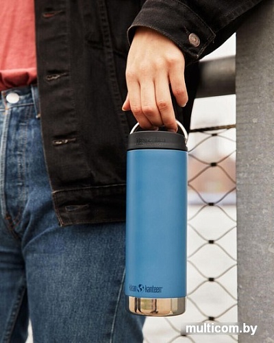 Термокружка Klean Kanteen TKWide Cafe Cap Real Teal 1008314 473 мл
