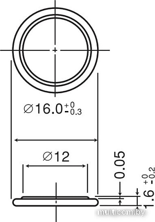 Батарейки Panasonic CR1616 CR-1616EL/1B