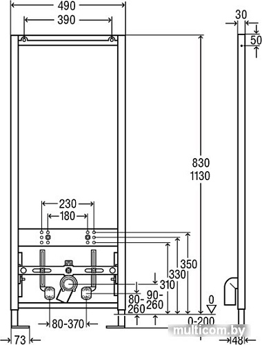 Инсталляция для биде Viega Eco Plus 727901