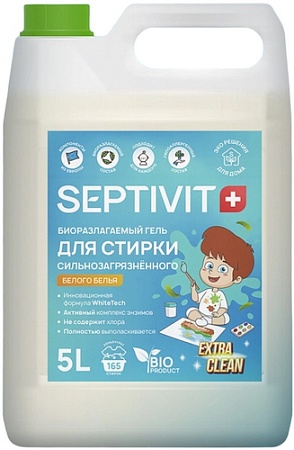 Гель для стирки Septivit Сильнозагрязненные Вещи (5 л)