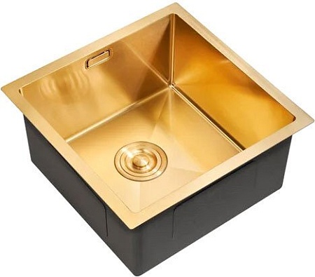Кухонная мойка Milacio Denia 44 Steel MC.77438 (золотой)