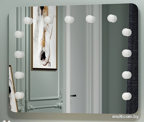 Зеркало Континент Гримерное Визави 13 ламп 90x70