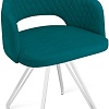 Стул Трия Калипсо К4 (белый матовый/велюр Confetti Izumrud)