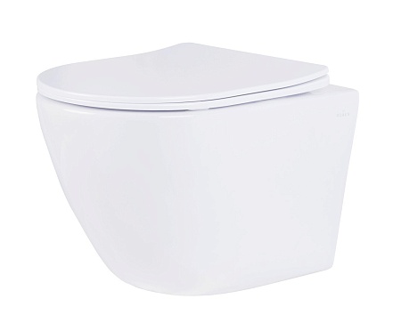 Унитаз подвесной Roxen Antares Tornado в комплекте с инсталляцией StounFix Dual Fresh 6 в 1 968389 (кнопка: серый бетон)