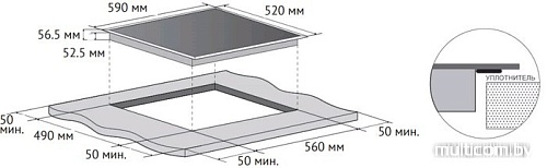Варочная панель Korting HI 6404 B