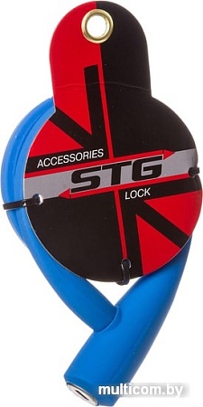 Велозамок STG TY4538 (ключевой, синий)