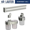 Набор аксессуаров для ванной Lauter 21TS3016 + 21TS3020 + 21TS3010 + 21TS3003 (Chrome, 4 предмета)