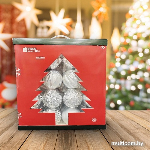 Елочная игрушка Swed House Vintertid 34.56.9271 (серебристый)