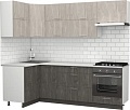 Готовая кухня S-Company Клео крафт 1.2x2.4 левая (железный камень/бетонный камень)