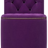 Пуфик Лига диванов Саваж (микровельвет, фиолетовый/черный)