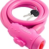 Тросовый велосипедный замок Нора-М №33 (ф8x1000мм, розовый)