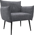 Интерьерное кресло Лига диванов Лига-083 132323 (велюр Brut 16 темно-серый)