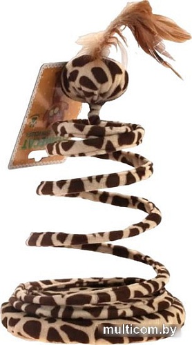 Игрушка для кошек Homepet мяч с пером на пружине 72362