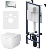 Унитаз подвесной AM.PM IS70251.901701 (с сиденьем и кнопкой смыва)