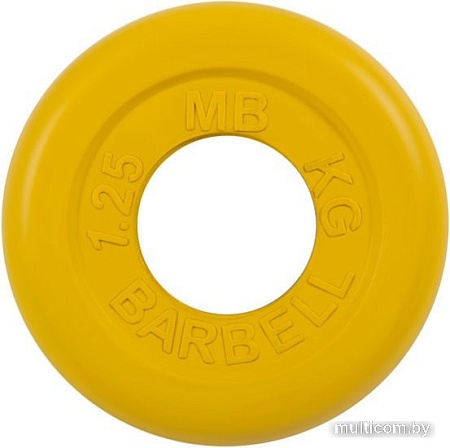 MB Barbell Стандарт 51 мм (1x1.25 кг, желтый)