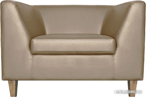 Интерьерное кресло Brioli Дедрик М (экокожа, L7 бежевый/светлые ножки)