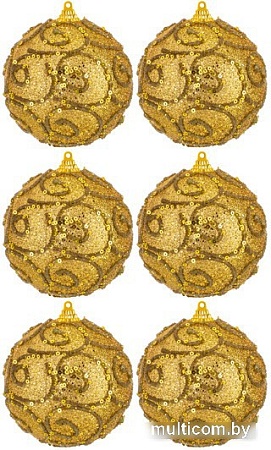 Елочная игрушка Elan Gallery Вензеля 970115 (золото)