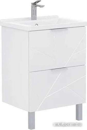 Volna Тумба Twing 80.2Y белый с умывальником Миранда