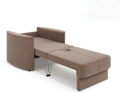 Кресло-кровать Mio Tesoro Амми (Velutto 22, коричневый)