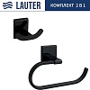 Набор аксессуаров для ванной Lauter 21SH8392 + 21SH8302 (Matt Black, 2 предмета)