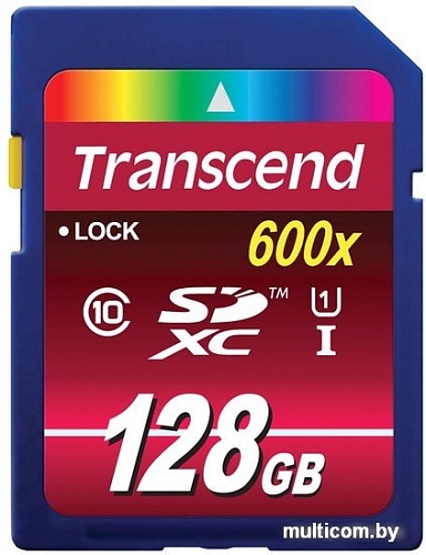 Карта памяти Transcend SDXC UHS-I (Class 10) 600x Ultimate 128GB (TS128GSDXC10U1)