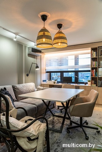 Стол-трансформер Levmar Compact D78/S53 (белый/черный)