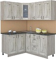 Угловая кухня Интерлиния Мила Хольц 14x17 (дуб серый)