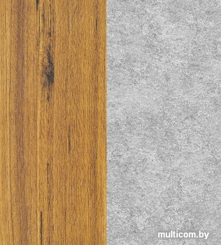 Готовая кухня Интерлиния Мила 17 (дуб золотой-бетон-дуб бунратти)