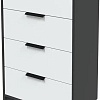 Комод Интерлиния Концепт КТ-К60 (белый платинум/антрацит)