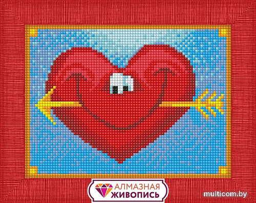 Алмазная мозаика Алмазная Живопись Довольное сердце АЖ-1309