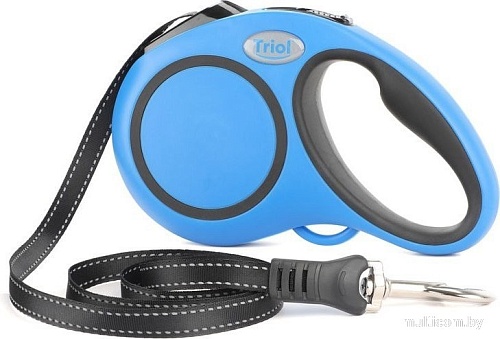 Поводок-рулетка Triol Urban 11121010 (M, 5м лента, синий)