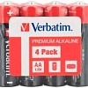 Батарейки Verbatim AA Premiim Alkaline 4 шт 49501