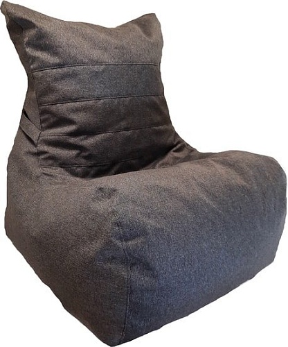 Кресло-мешок LoftyHome Чилаут XL (рогожка, черный)