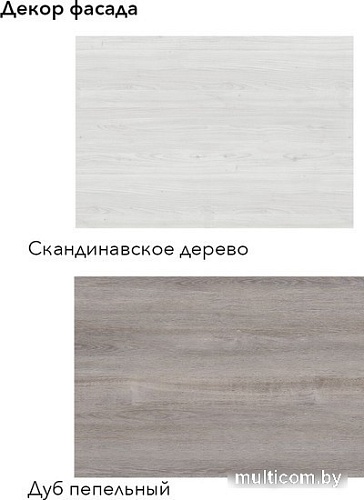 Готовая кухня Агута Альфа 1.6 (дуб пепельный/скандинавское дерево/кастилло темный)