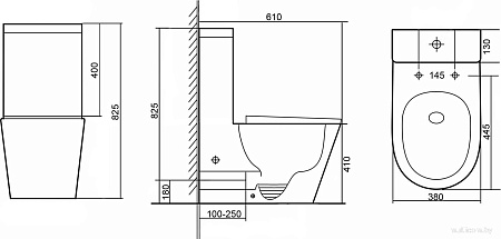 Унитаз напольный Grado GD-3203R