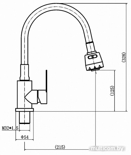 Смеситель Fashun A54025-17