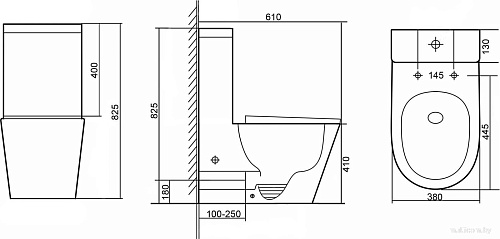 Унитаз напольный Grado GD-3203R